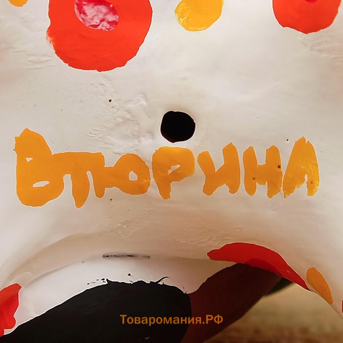 Дымковская игрушка «Фигурка: Мужик на козле», 8×6×11 см