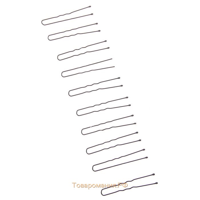 Шпилька для волос "Классика" (набор 10 шт) 5 см, чёрный