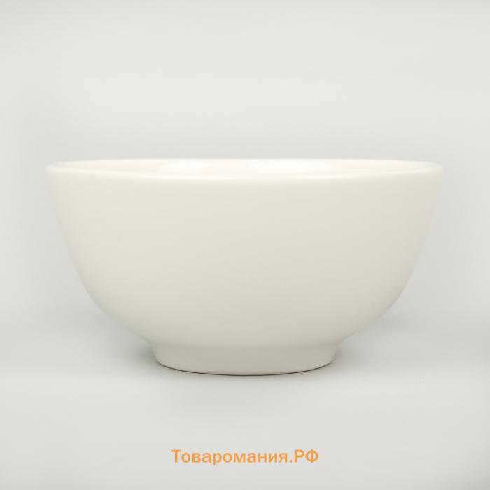 Салатник толстостенный  White Label, 170 мл, d=10 см, фарфор, цвет белый