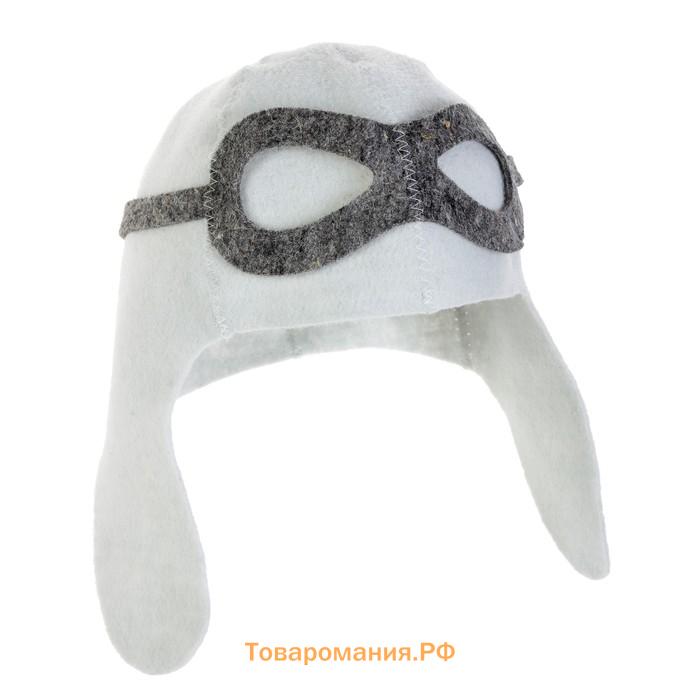 Шапка для бани и сауны «Пилот», экофетр