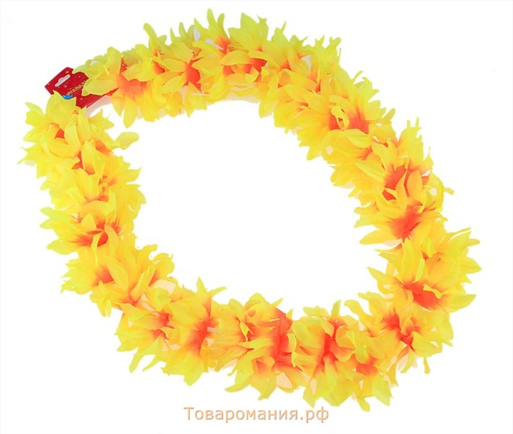 Ожерелье гавайское "Лепестки", цвета МИКС