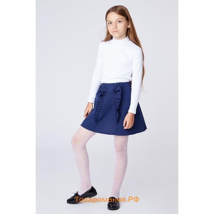 Школьная юбка для девочки, рост 128-134 см, цвет синий