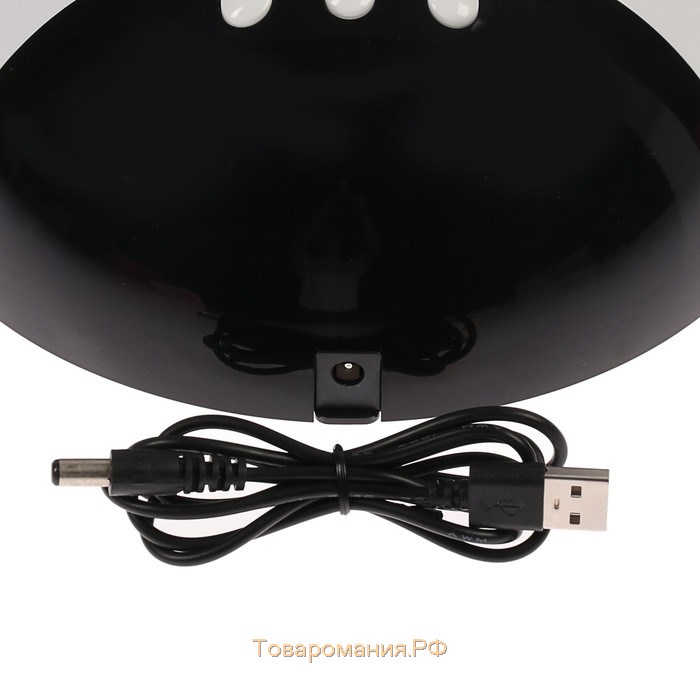 Лампа для гель-лака LUF-18, LED, 24 Вт, 8 диодов, таймер 60/90/120 сек, USB, белая