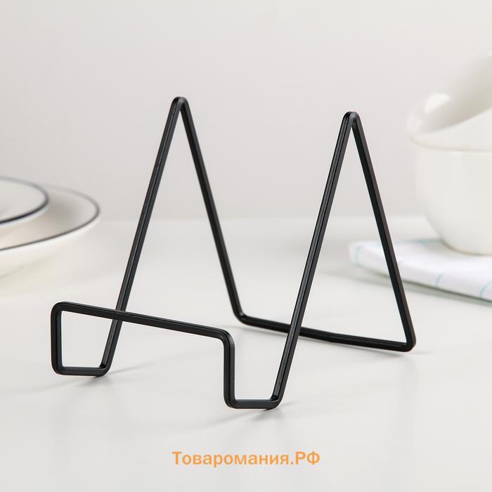 Подставка для крышек и разделочных досок , 12.5×9×10.5 см, чёрная