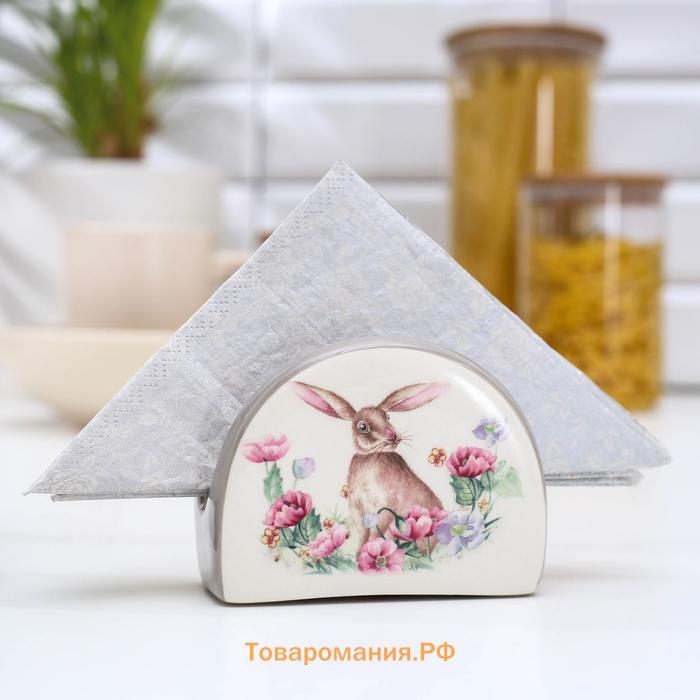 Салфетница  «Зайка»,9.5×7×4.3 см