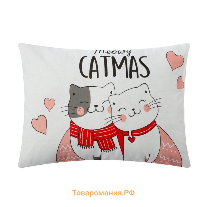 Новый год. Комплект наволочек  Catmas 50х70 см - 2 шт, 100% хлопок, бязь