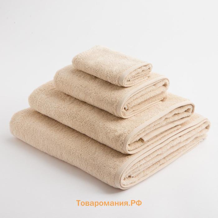 Полотенце махровое  Organic Beige 30х50 см, 100% хл, 420гр/м2