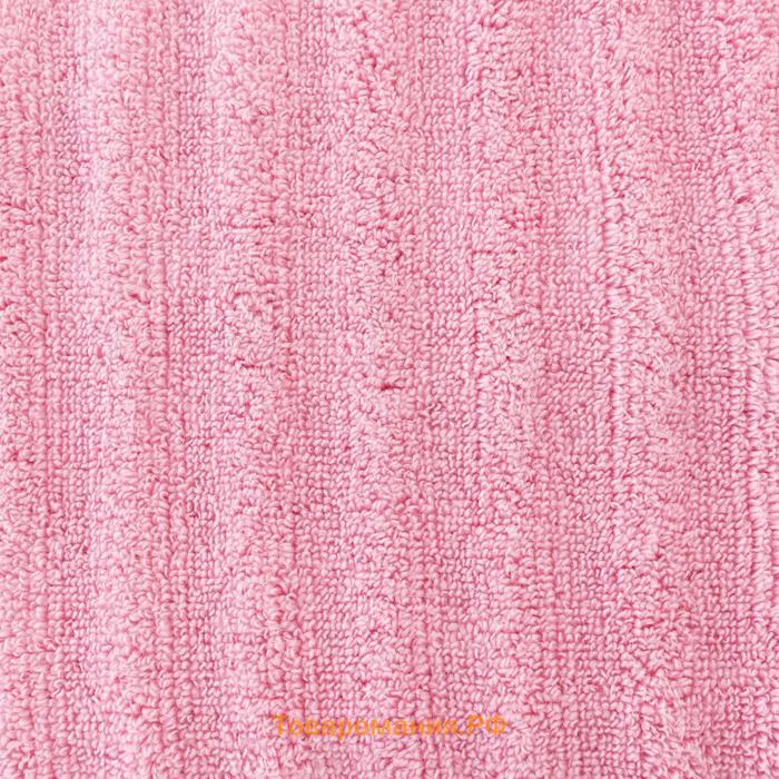 Полотенце махровое  "Waves" розовый, 30х60 см, 100% хлопок, 460 гр/м2
