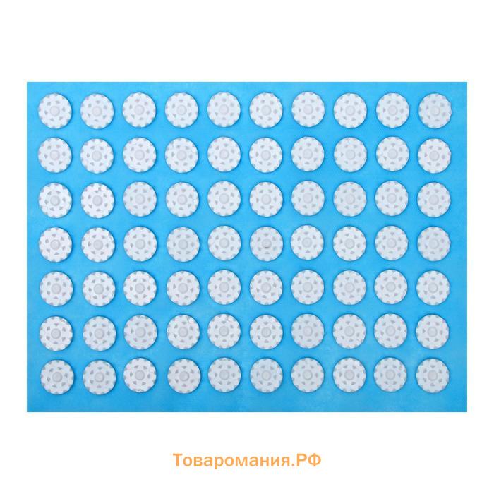 Аппликатор "Кузнецова", 70 колючек, спанбонд, 23 х 32 см, голубой.
