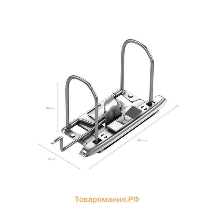 Папка–регистратор А4, корешок 70 мм, ErichKrause Granite, с арочным механизмом, зеленая, до 450 листов