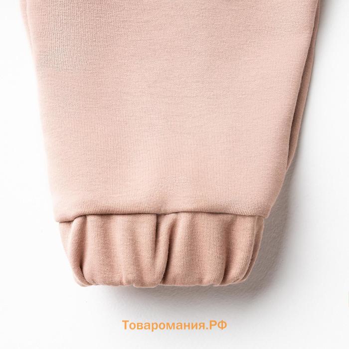 Костюм женский (толстовка, брюки) MINAKU: Casual collection цвет бежевый, размер 46