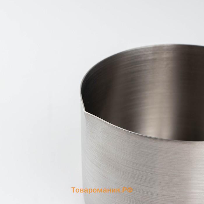 Половник-черпак из нержавеющей стали, 500 мл, h=44,5 см, цвет серебряный