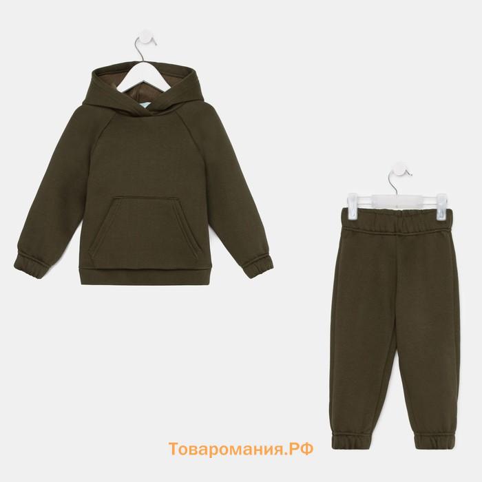 Костюм детский (толстовка, брюки) KAFTAN "Basic line" размер 30 (98-104), хаки