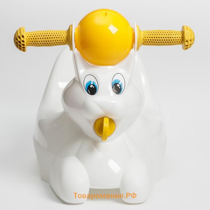 Горшок детский в форме игрушки «Зайчик Lapsi», цвет белый