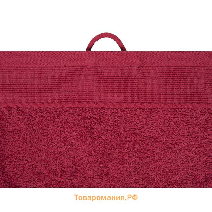 Полотенце махровое Ruby, размер 30х50 см, цвет красный