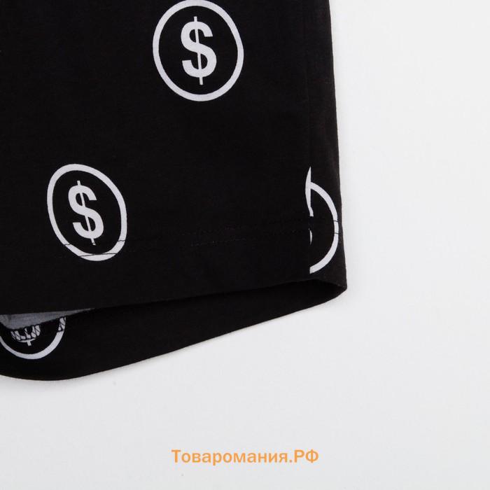 Пижама мужская KAFTAN "Moneymaker" размер 48, черный