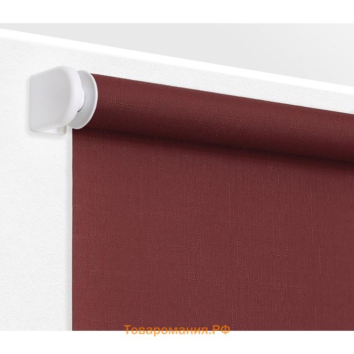 Рулонная штора «Шантунг», 52х175 см, цвет красный