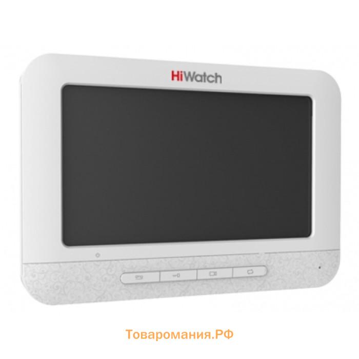 Видеодомофон HiWatch DS-D100K, серебристый