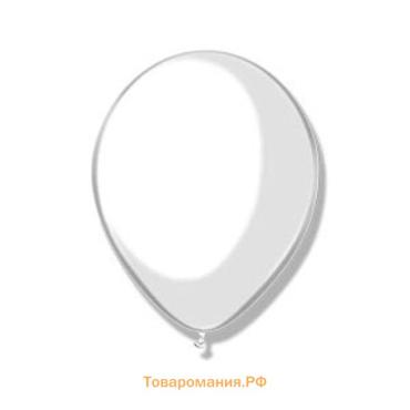 Воздушные шары латексные 14", 50 шт., белые