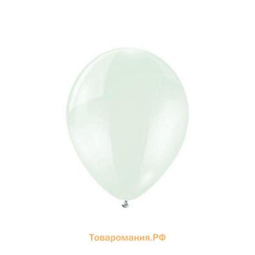 Воздушные шары латексные 14", 50 шт., кристалл, прозрачные