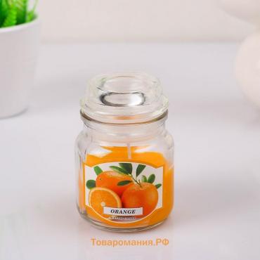 Свеча в банке ароматическая "Сочный апельсин" 6х8,5см