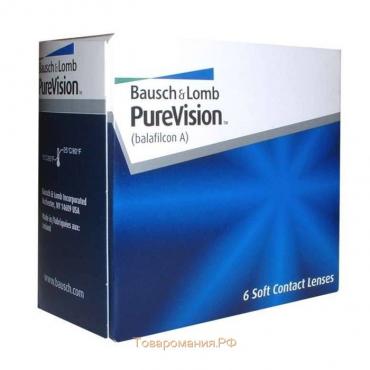 Контактные линзы Pure Vision, 1,5/8,6, в наборе 6 шт.