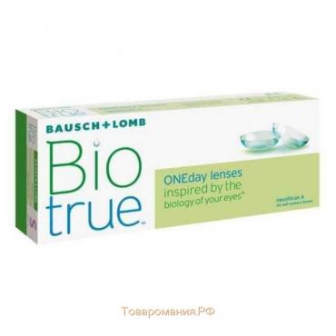 Контактные линзы Biotrue ONE day , -7/8,6, в наборе 30 шт.