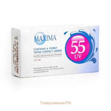 Контактные линзы Maxima 55 UV aspheric, -9/8,6 в наборе 6 шт.