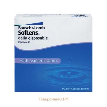 Контактные линзы - Soflens Daily Disposable, -5,25/8,6, в наборе 90шт