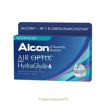 Контактные линзы - Air Optix Plus HydraGlyde, -11.5/8,6, в наборе 3шт