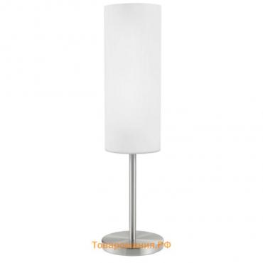 Настольная лампа TROY 1x60Вт E27, никель 10,5x10,5x46 см