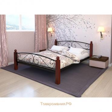 Кровать «Вероника Люкс Плюс», 1200×1900 мм, металл, цвет чёрный