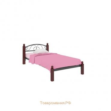 Кровать «Вероника Мини Люкс Плюс», 900×2000 мм, металл, цвет чёрный