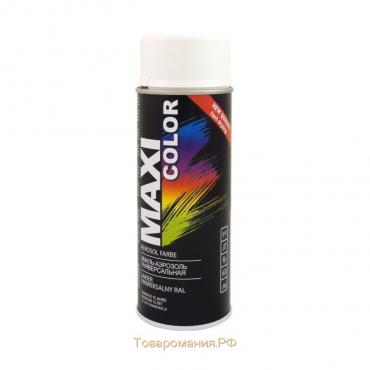 Эмаль-аэрозоль MAXI COLOR RAL9010, Белая, 400 мл