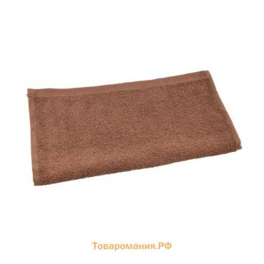 Салфетка махровая 30х30см (фас 5шт) коричневый, хлопок 100%, 360 г/м2