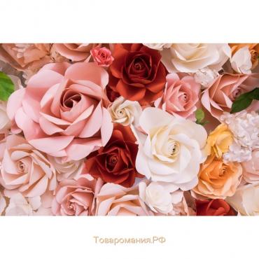 Фотобаннер, 300 × 200 см, с фотопечатью, люверсы шаг 1 м, «Цветы розы», Greengo