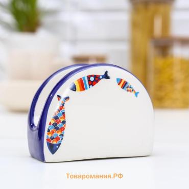 Салфетница  «Емеля», 9.5×7×4.3 см, белая