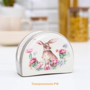 Салфетница  «Зайка»,9.5×7×4.3 см