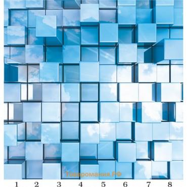 Панель потолочная PANDA Куб панно 4174 (упаковка 8 шт.), 3х2 м