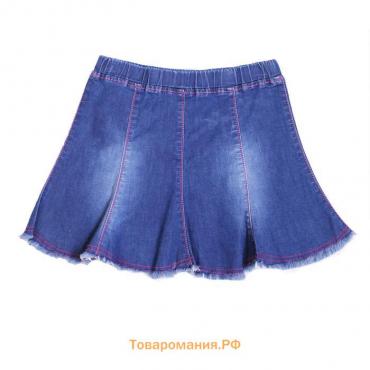 Юбка джинсовая для девочек, рост 122 см