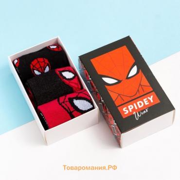 Набор носков "Spidey", Человек-Паук, 3 пары, 14-16 см