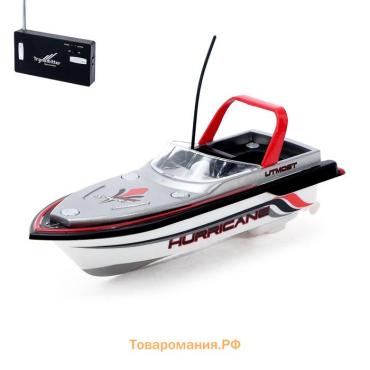 Катер радиоуправляемый Mini Boat, работает от аккумулятора, цвет красный