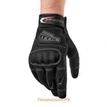 Перчатки для езды на мототехнике MOTEQ Twist 2.1 сетка, мужские, размер L, чёрные