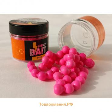 Искусственная насадка ENERGY BAIT «Икра», ароматизированная, L, 9 мм, 48 шт, цвет ярко-розовый   914