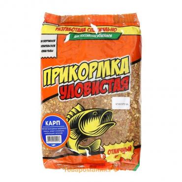 Прикормка "УЛОВИСТАЯ", карп, кукуруза, 800 г