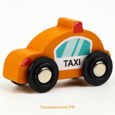 Детская машинка «Такси» совместима с набором Ж/Д «Транспорт» 6,5 × 3 × 4 см